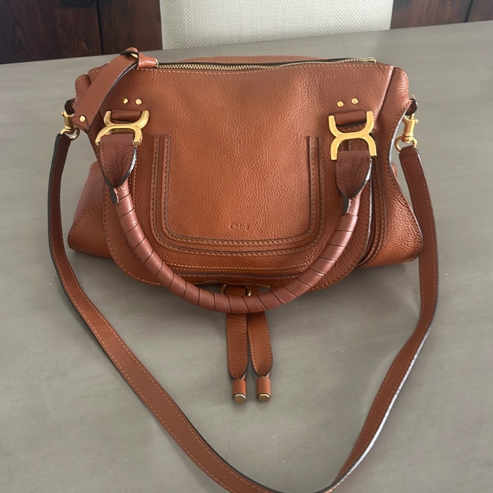 Chloe Marcie textured leather bag